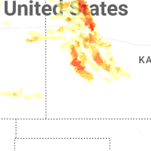 Regional Hail Map for Garden City, KS - Saturday, June 20, 2026