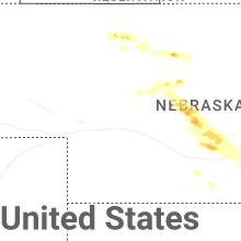 Regional Hail Map for North Platte, NE - Saturday, June 20, 2026