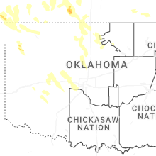 Regional Hail Map for Oklahoma City, OK - Sunday, June 21, 2026