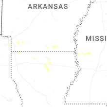 Regional Hail Map for Bastrop, LA - Monday, June 22, 2026