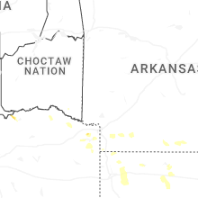 Regional Hail Map for Nashville, AR - Monday, June 22, 2026