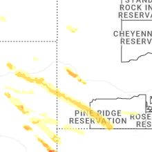 Regional Hail Map for Rapid City, SD - Monday, June 22, 2026