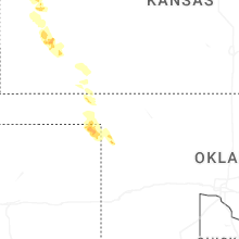 Regional Hail Map for Woodward, OK - Monday, June 22, 2026