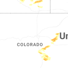 Regional Hail Map for Denver, CO - Tuesday, June 23, 2026