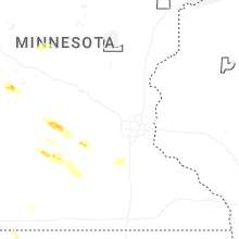 Regional Hail Map for Minneapolis, MN - Tuesday, June 23, 2026