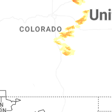 Regional Hail Map for Pueblo, CO - Tuesday, June 23, 2026