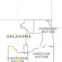 Regional Hail Map for Tulsa, OK - Tuesday, June 23, 2026