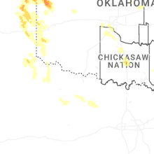 Regional Hail Map for Wichita Falls, TX - Tuesday, June 23, 2026