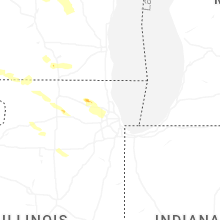 Regional Hail Map for Chicago, IL - Wednesday, June 24, 2026