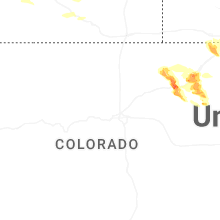 Regional Hail Map for Denver, CO - Wednesday, June 24, 2026