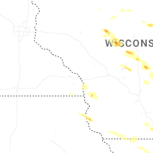 Regional Hail Map for La Crosse, WI - Wednesday, June 24, 2026