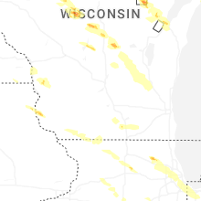 Regional Hail Map for Madison, WI - Wednesday, June 24, 2026