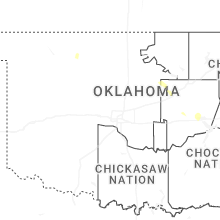 Regional Hail Map for Oklahoma City, OK - Wednesday, June 24, 2026