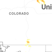 Regional Hail Map for Pueblo, CO - Wednesday, June 24, 2026