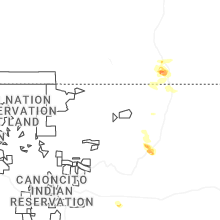 Regional Hail Map for Taos, NM - Wednesday, June 24, 2026
