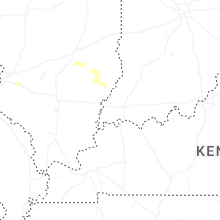 Regional Hail Map for Evansville, IN - Thursday, June 25, 2026