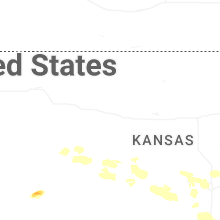 Regional Hail Map for Hays, KS - Thursday, June 25, 2026