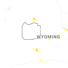 Regional Hail Map for Riverton, WY - Thursday, June 25, 2026