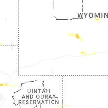 Regional Hail Map for Rock Springs, WY - Thursday, June 25, 2026