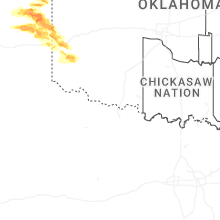 Regional Hail Map for Wichita Falls, TX - Thursday, June 25, 2026