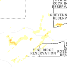 Regional Hail Map for Rapid City, SD - Friday, June 26, 2026