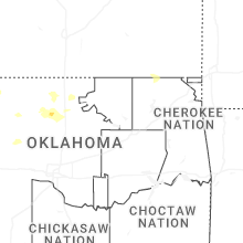 Regional Hail Map for Tulsa, OK - Friday, June 26, 2026