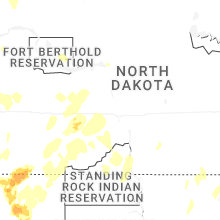 Regional Hail Map for Bismarck, ND - Saturday, June 27, 2026