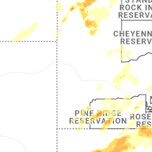 Regional Hail Map for Rapid City, SD - Saturday, June 27, 2026