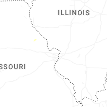 Regional Hail Map for Saint Louis, MO - Saturday, June 27, 2026