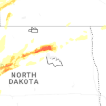 Regional Hail Map for Devils Lake, ND - Sunday, June 28, 2026