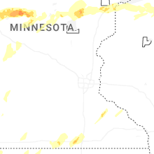 Regional Hail Map for Minneapolis, MN - Monday, June 29, 2026