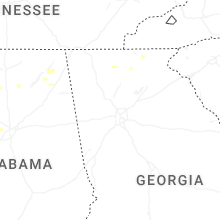 Regional Hail Map for Atlanta, GA - Wednesday, July 1, 2026