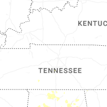 Regional Hail Map for Nashville, TN - Wednesday, July 1, 2026