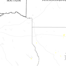 Regional Hail Map for Shreveport, LA - Wednesday, July 1, 2026