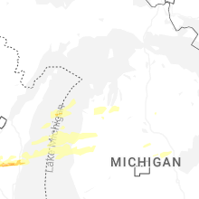 Regional Hail Map for Traverse City, MI - Wednesday, July 1, 2026