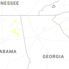 Regional Hail Map for Atlanta, GA - Thursday, July 2, 2026