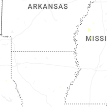 Regional Hail Map for Bastrop, LA - Thursday, July 2, 2026