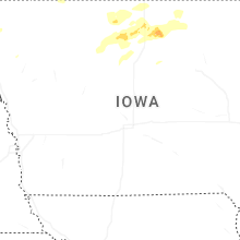 Regional Hail Map for Des Moines, IA - Thursday, July 2, 2026