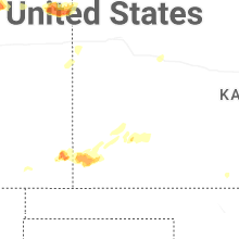 Regional Hail Map for Garden City, KS - Thursday, July 2, 2026