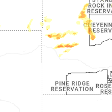 Regional Hail Map for Rapid City, SD - Thursday, July 2, 2026