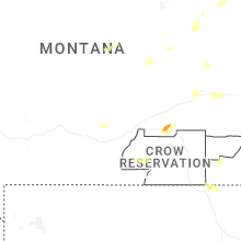 Regional Hail Map for Billings, MT - Friday, July 3, 2026