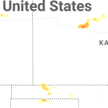 Regional Hail Map for Garden City, KS - Friday, July 3, 2026
