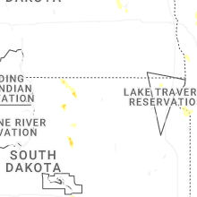 Regional Hail Map for Aberdeen, SD - Saturday, July 4, 2026