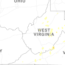 Regional Hail Map for Charleston, WV - Saturday, July 4, 2026