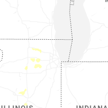 Regional Hail Map for Chicago, IL - Saturday, July 4, 2026