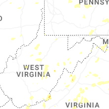 Regional Hail Map for Elkins, WV - Saturday, July 4, 2026
