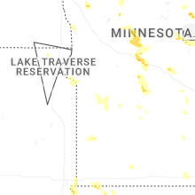 Regional Hail Map for Montevideo, MN - Saturday, July 4, 2026