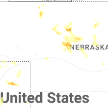 Regional Hail Map for North Platte, NE - Saturday, July 4, 2026
