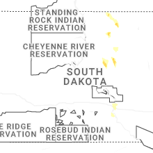 Regional Hail Map for Pierre, SD - Saturday, July 4, 2026