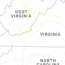 Regional Hail Map for Roanoke, VA - Saturday, July 4, 2026